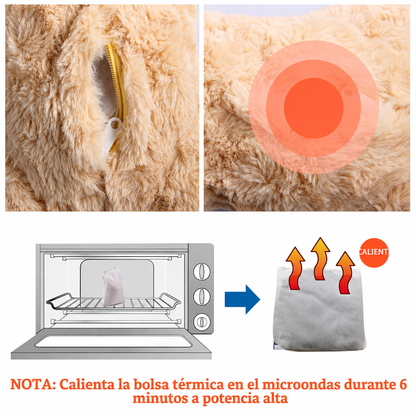 Peluche calmante con calor para perros