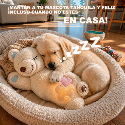 Peluche calmante con calor para perros