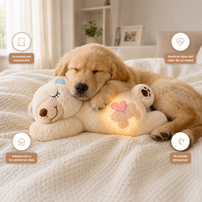 Peluche calmante con calor para perros